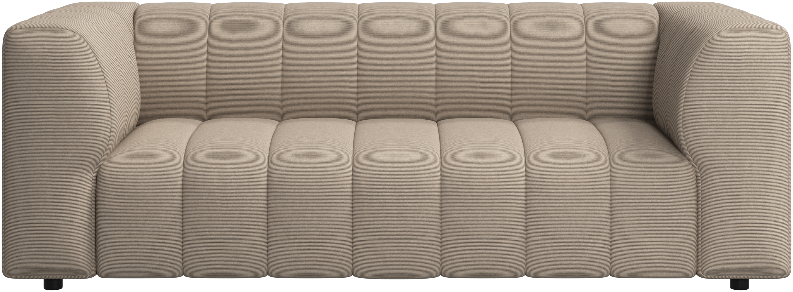 BoConcept Bellagio 2,5 seater sofa - black lacquered / sand Skagen